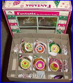 Christopher Radko FANTASIA Christmas Ornaments With Box and extras