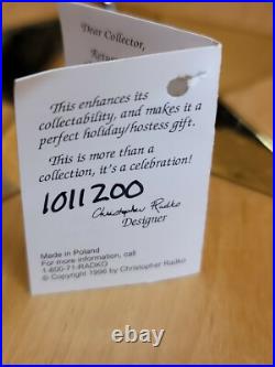 Christopher Radko FROSTY FILMOR Snowman Glass Christmas Ornament RARE HTF 7