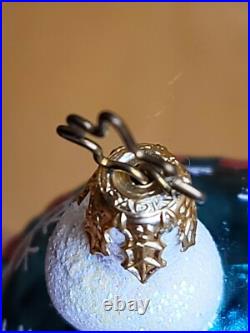 Christopher Radko FROSTY FILMOR Snowman Glass Christmas Ornament RARE HTF 7