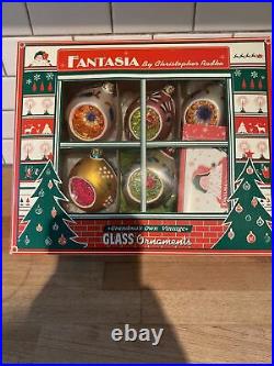 Christopher Radko Fantasia Box Set Of 5 Reflector ornaments 2001 Missing One