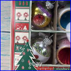 Christopher Radko Fantasia Christmas Grandma's Own Vintage Glass Ornaments 6 pc