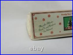 Christopher Radko Fantasia Indent Glass Ornaments Set 6 With Box Poland Vintage