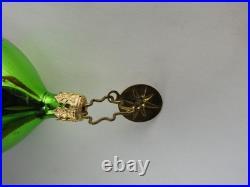 Christopher Radko Fantasia Indent Glass Ornaments Set 6 With Box Poland Vintage
