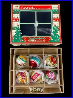 Christopher Radko Fantasia Lady Ashworth Grandma's Own 6pc Glass Ornaments MIB