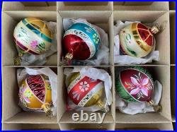 Christopher Radko Fantasia Lady Ashworth Grandma's Own 6pc Glass Ornaments MIB
