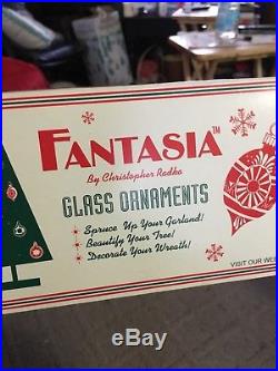 Christopher Radko Fantasia Santa Ornaments Set of 2