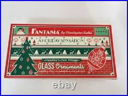 Christopher Radko Fantasia Select Edition Glass Ornaments Set Of 3 In Box