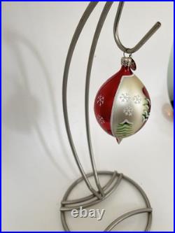 Christopher Radko Fantasia Select Edition Glass Ornaments Set Of 3 In Box