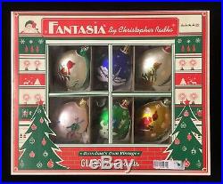 Christopher Radko Fantasia St. Moritz #01-1090-0, Boxed Set 6 Ornaments New