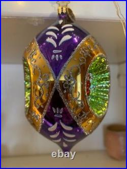 Christopher Radko Fantasia Sultan's Treasure, 2005 Triple Reflector Purple