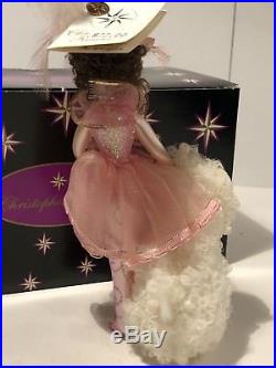 Christopher Radko Felicia and Fed Fed Pink Girl with Poodle Glass Ornament Italy