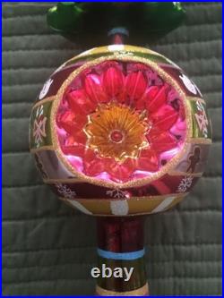 Christopher Radko Festive Fellow Finial 2004 Reflector Tree Top Finial