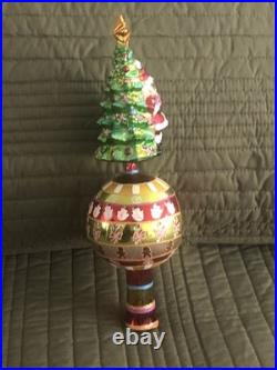Christopher Radko Festive Fellow Finial 2004 Reflector Tree Top Finial