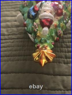 Christopher Radko Festive Fellow Finial 2004 Reflector Tree Top Finial