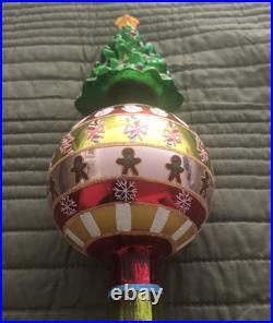Christopher Radko Festive Fellow Finial 2004 Reflector Tree Top Finial