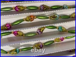 Christopher Radko Floral Christmas Tree Garland withBox Vintage Retro Rare