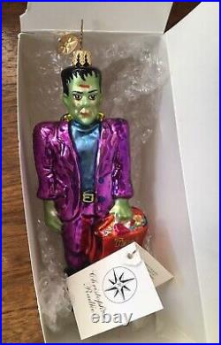 Christopher Radko Frankenstein Frankentreat Halloween Ornament Trick or Treat