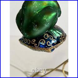 Christopher Radko Frog Prince Glass Christmas Ornament Just One Kiss 2002