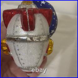 Christopher Radko Galactic Christmas Delivery Santa Ornament (Rare)