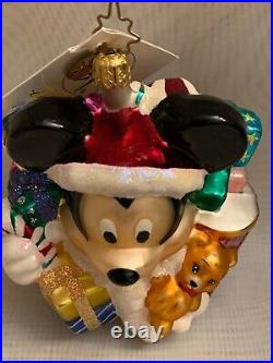 Christopher Radko Gifts Galore Mickey Mouse with Tag New