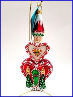 Christopher Radko Gingertown Square #1013217 Candy Heart Tower