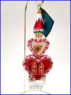 Christopher Radko Gingertown Square #1013217 Candy Heart Tower