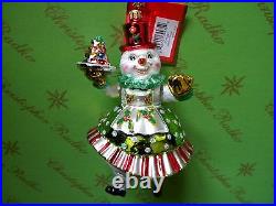 Christopher Radko Girl Frosty Treat Glass Ornament