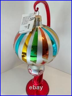 Christopher Radko Glass Christmas Ornament ALLEGRO Ball Drop 93-179-0