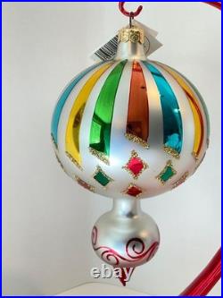 Christopher Radko Glass Christmas Ornament ALLEGRO Ball Drop 93-179-0