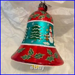 Christopher Radko Glass Christmas Ornament FANTASIA WINTER WONDER BELL