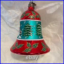 Christopher Radko Glass Christmas Ornament FANTASIA WINTER WONDER BELL