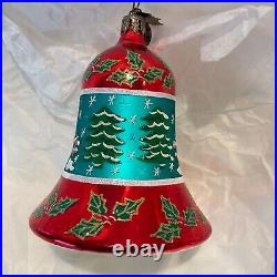 Christopher Radko Glass Christmas Ornament FANTASIA WINTER WONDER BELL