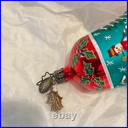 Christopher Radko Glass Christmas Ornament FANTASIA WINTER WONDER BELL