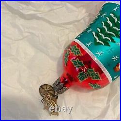 Christopher Radko Glass Christmas Ornament FANTASIA WINTER WONDER BELL