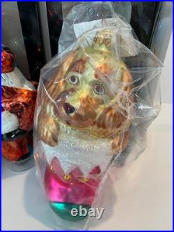 Christopher Radko Glass Christmas Ornaments Lot of 4 NWT and Boxed