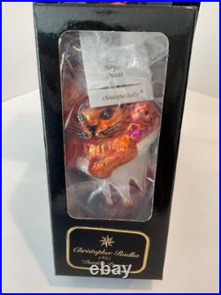 Christopher Radko Glass Christmas Ornaments Lot of 4 NWT and Boxed