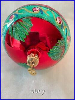 Christopher Radko Glass Ornament 15th Anniversary Drop Ball 00-1406