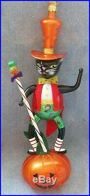 Christopher Radko Glass Ornament-2006 Vhtf Halloween, The Jack's Meow