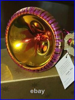 Christopher Radko Glass Ornament ANGEL IN ORBIT box/tags RARE HTF