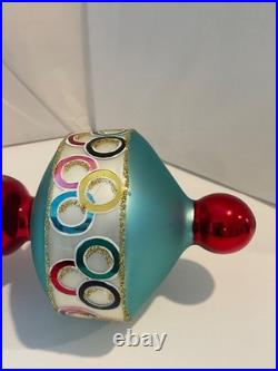 Christopher Radko Glass Ornament ETERNAL LAME OLYMPIC TORCH Drop Ball Prototype