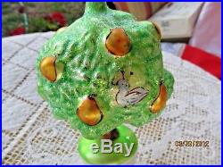 Christopher Radko Glass Ornament Partridge In A Pear Tree 12 Days Of Christmas