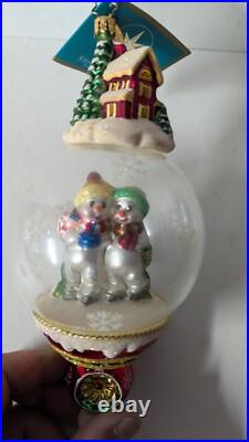 Christopher Radko Glass Ornament Snow Cozy 1012666