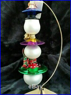 Christopher Radko Glass Ornament TRIPLE SCOOP 2001 Italian style