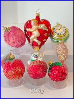 Christopher Radko Glass Ornaments Lot of 6 Most are 20+Years Old Mint Condition