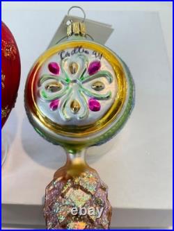 Christopher Radko Glass Ornaments Lot of 6 Most are 20+Years Old Mint Condition