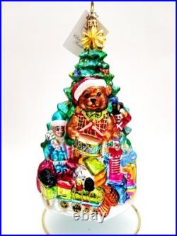 Christopher Radko Grand Teddy Tree #1011015 Tree Decorated With Presents