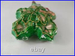 Christopher Radko Green Glass Ornament HOLLY JEAN GEM 20th Anniversary 5