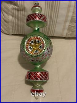 Christopher Radko Green Razzle Dazzle 11 Three Reflector Christmas Ornament 3
