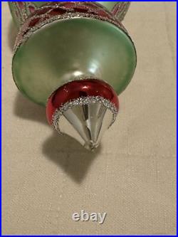 Christopher Radko Green Razzle Dazzle 11 Three Reflector Christmas Ornament 3