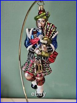 Christopher Radko HIGHLAND ELEVEN BAGPIPER TWELVE DAYS OF CHRISTMAS ORNAMENT